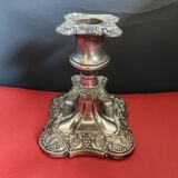 Silver candle holder