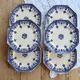 6 dessert plates ironstone Longchamp Rouen 19th century