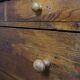 Antique oak chest of drawers with 4 drawers