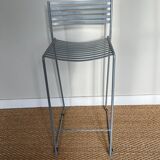 Tabouret haut conception Aero Aluminium Paul Newman pour Emu