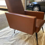 Pair of skaï armchairs