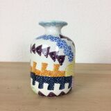 Multicolored geometric Italian vase, 80s