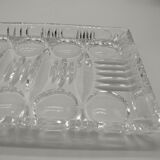 Serving dish in crystal design vintage 60s/70s