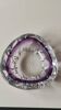 Murano bubble/Bullicante pocket emptier. Cross-pattern. Blown art glass. Diam 13 cm