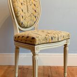 Chair and armchair medallion, Louis XVI style, circa 1950