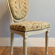 Chair and armchair medallion, Louis XVI style, circa 1950