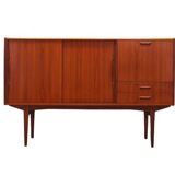 Teak highboard, Danish design, 1960s, production: Denmark