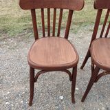 5 Thonet wooden bistro chairs