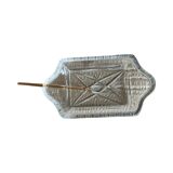 Crystal salad bowl for appetizers BOHEMIA, Czechoslovakia 1970s