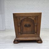 1960s, Danish 2-seater sofa, original condition, furniture wool, oak wood.