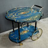 Service trolley in marquetry from Sorente, Italy – 1960