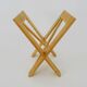 Vintage Scandinavian magazine rack in solid wood. 70s