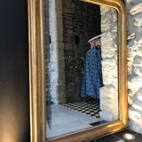 Louis Philippe mirror with gold leaf