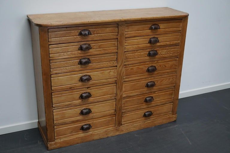 Apothecary furniture in French pine twentieth century