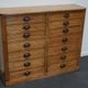 Apothecary furniture in French pine twentieth century