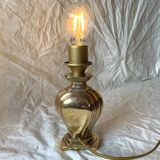 Old golden brass lamp base