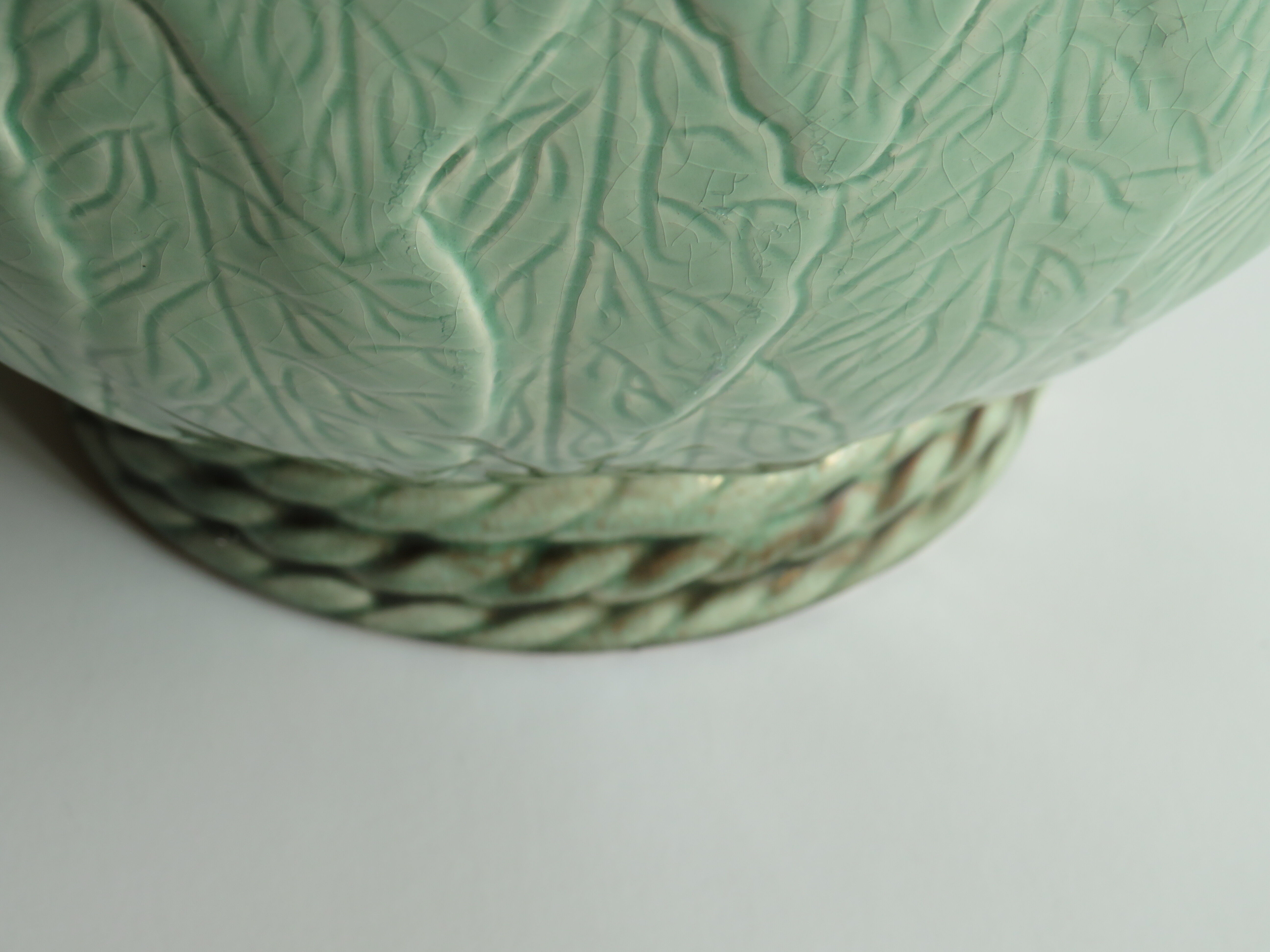 Vintage ceramic table lamp stand, France - Robert Kostka 1970.