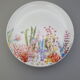 Assiettes à dessert Bouchara décor fond marin porcelaine