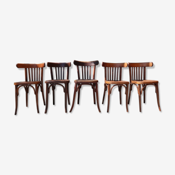 Lot de 6 chaises bistrot vintage