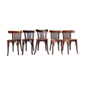 Lot of 6 vintage bistro chairs