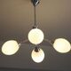 Lustre spoutnik metal & opalines