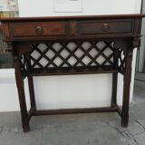 Antique console serving table