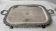 Large silver-plated metal tray from the late 19th century.