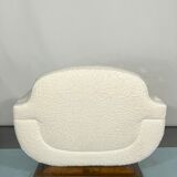 Mid-century White Art Deco sofa and armchair. Italy 1930s