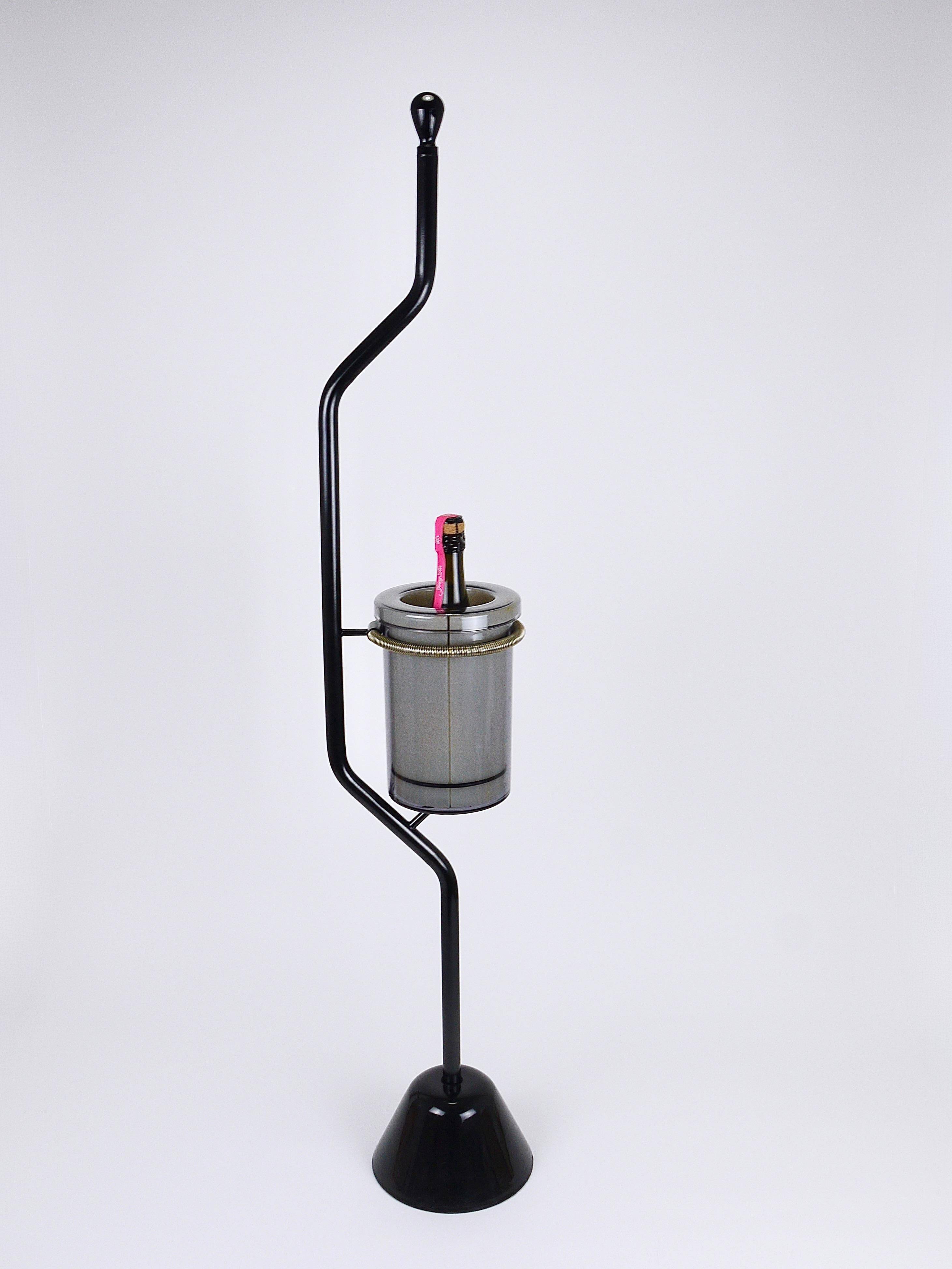 Achille Castiglioni Zanotta Servino Rafraîchisseur de Bouteilles, Seau à Glace, Italie, 1987