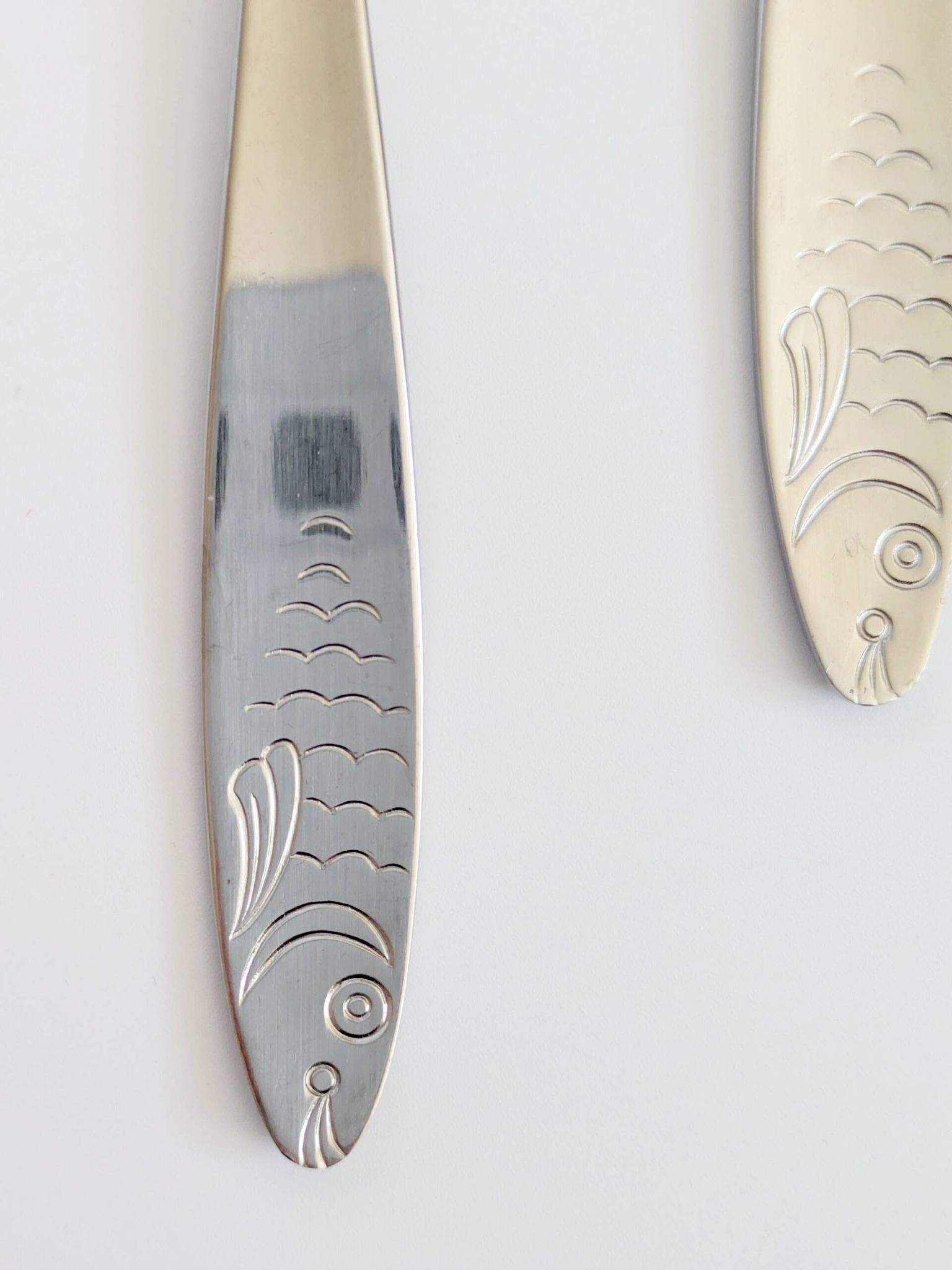 Service à poisson 12 pièces WMF inox avec coffret, années 60