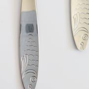 Service à poisson 12 pièces WMF inox avec coffret, années 60