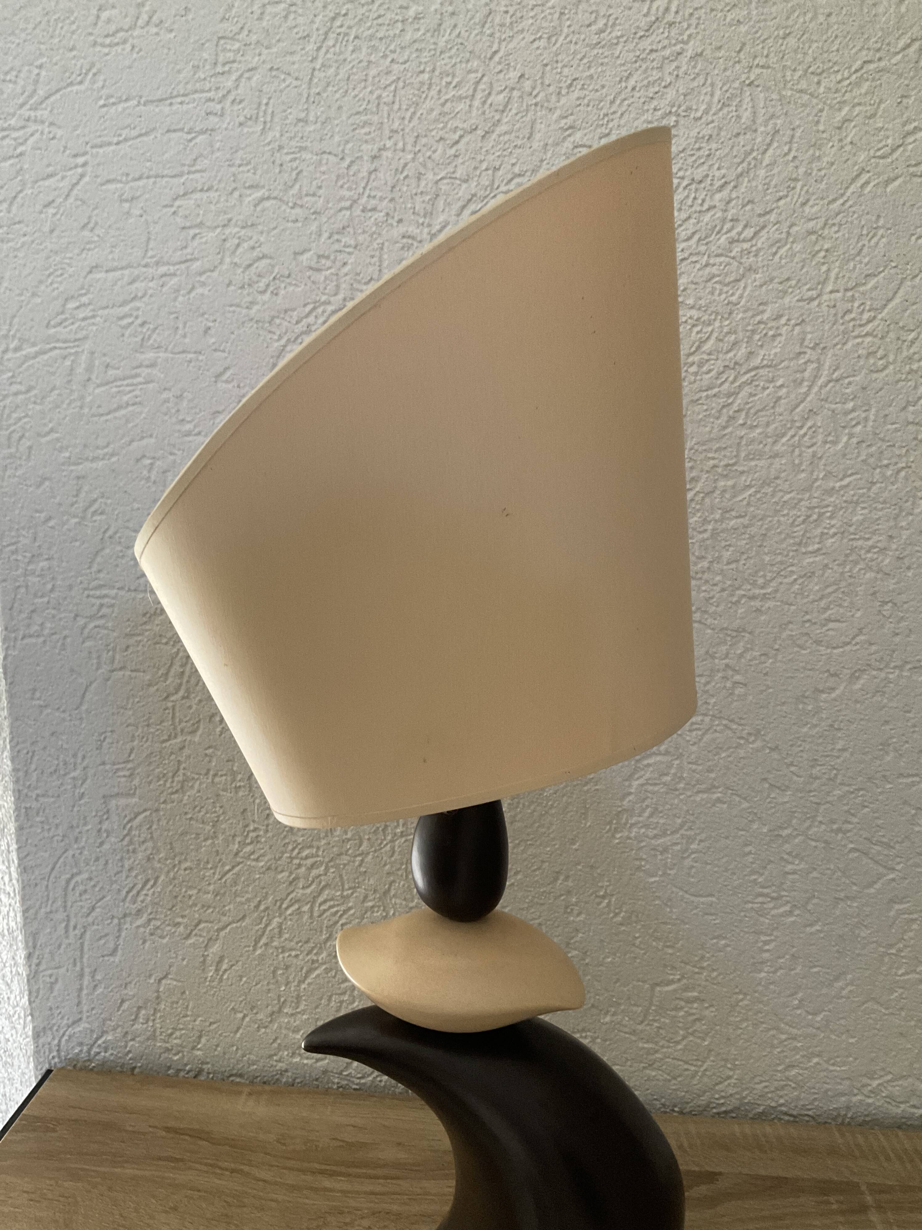 Stylised boat lamp on the wave - Louis Drimmer - 1970s
