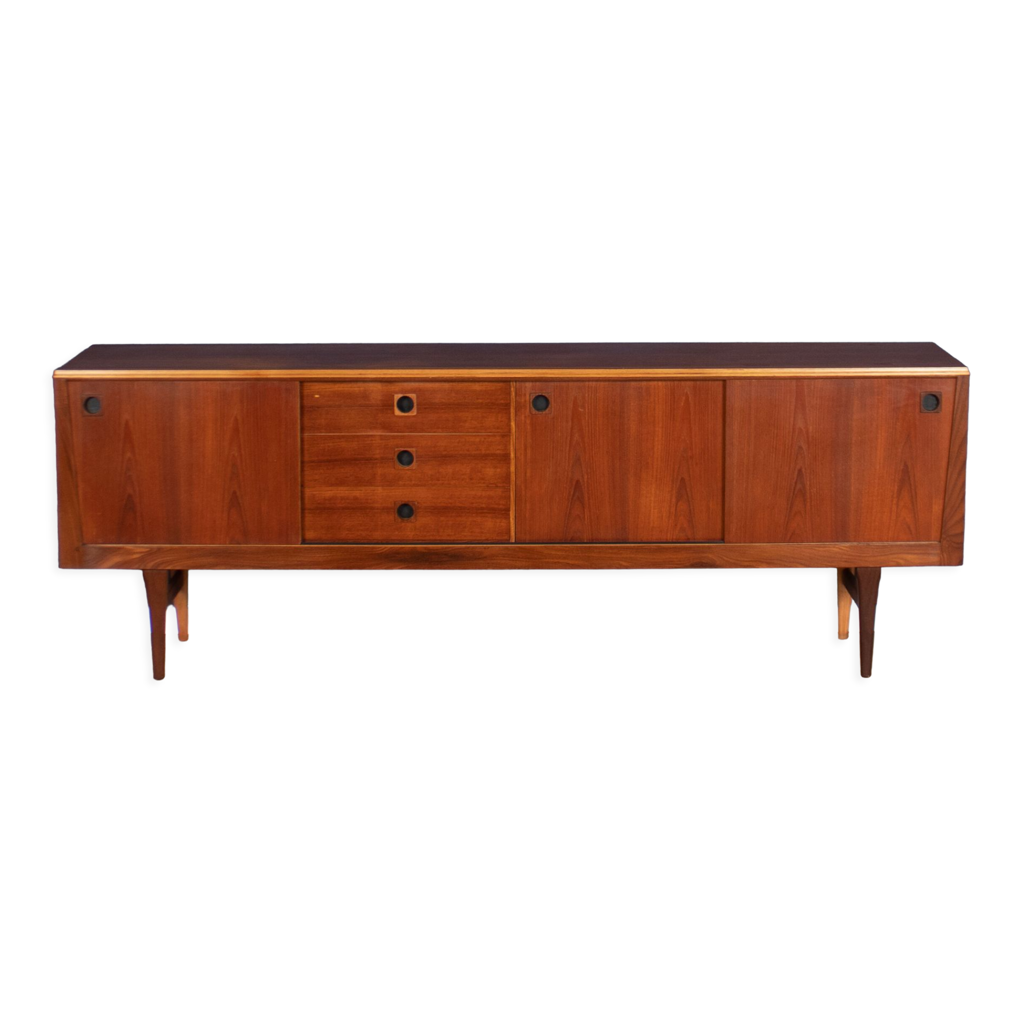 Teak 1960s long Elliots of Newbury mid century sideboard