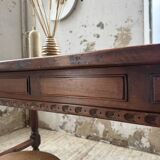 XXL table in solid dark walnut 3m