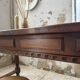 Table XXL noyer massif foncé 3m