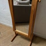 Large wooden standing mirror