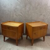 Pair of 1950 bedside tables