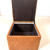 Storage pouffe in the "De Sede" style.