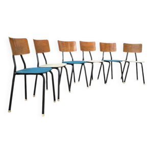 suite de 6 chaises vintage