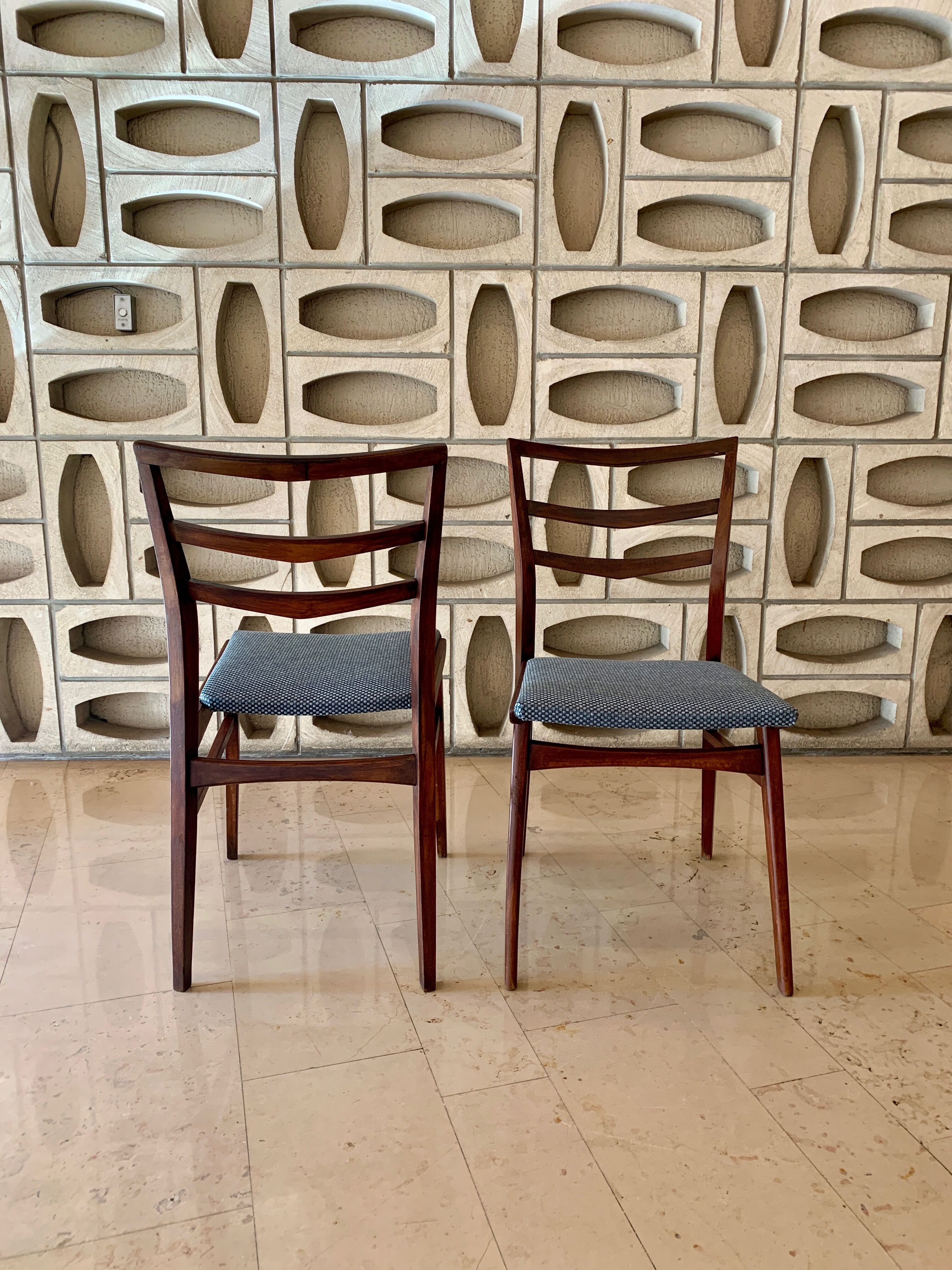 Scandinavian teak chairs and new seats