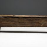 Coffre alpin d'art populaire primitif, France, XIXe siècle
