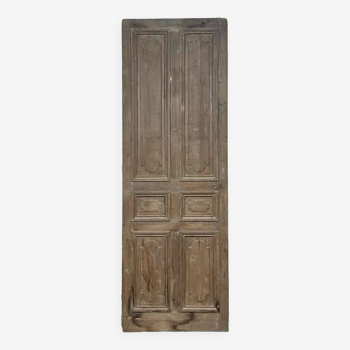 Large fir entrance door from the early 20th century