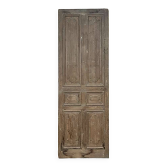 Large fir entrance door from the early 20th century