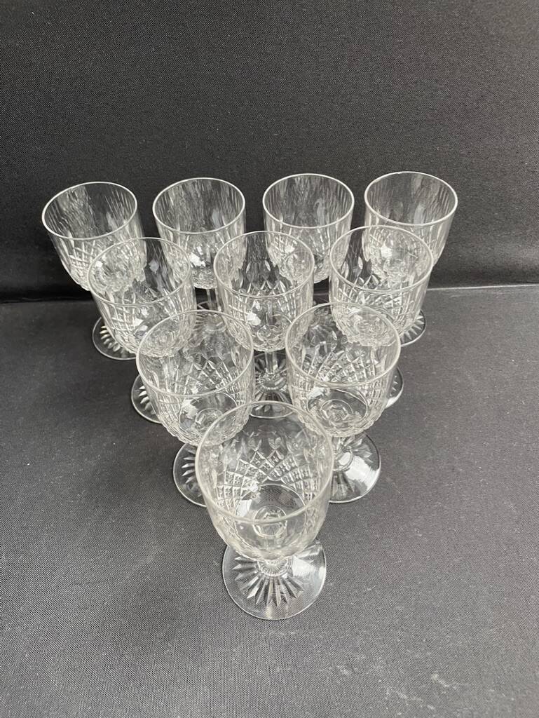 10 Baccarat port glasses size 5475