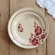 Antique dessert plate, ironstone, Saint Amand model 211 – Flo decoration.