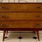 Commode vintage pieds compas