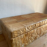 Banc pouf coffre en cuir patchwork  De Sède