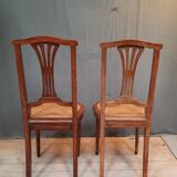 Paire de chaise cannées 1930