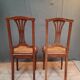Pair ef chair canées 1930