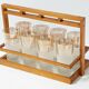 Plateau miroir & ses 8 verres a orangeade vintage 1950 rockabilly 50s 50's